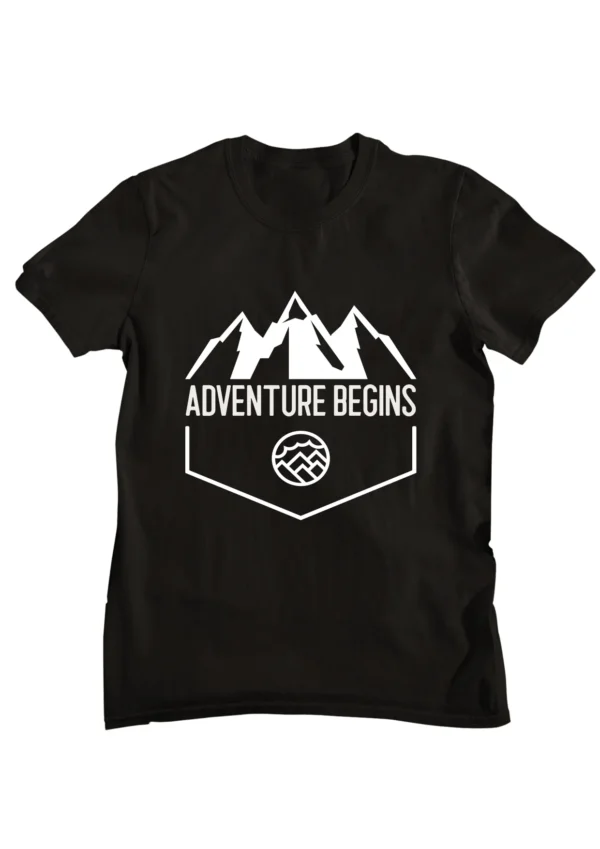 Adventure Begin Half Sleeve t-shirt