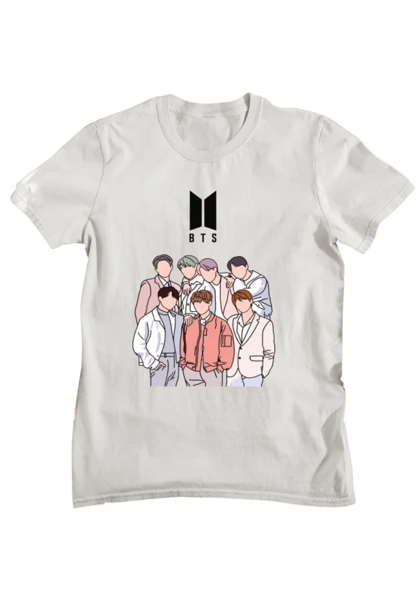 BTS Fan Half Printed T-shirt