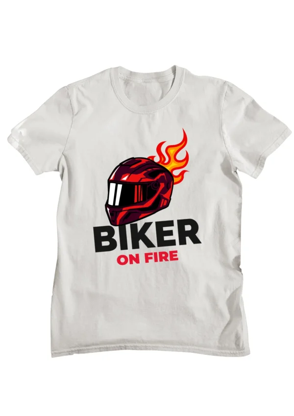 Bike on Fire Half Sleeve T-shirt