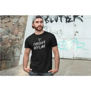 Forever Offline Printed T-shirt