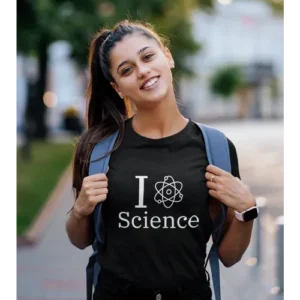 I love Science Printed T-shirt