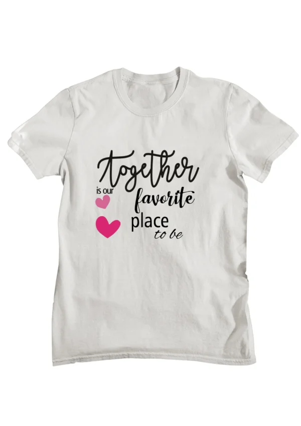 Favourite Place To Be Printed T-shirt