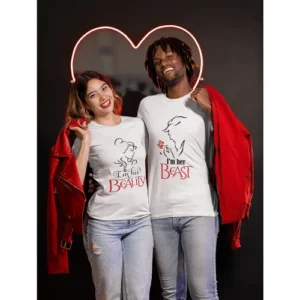 Beauty And Beast Couple T-shirt