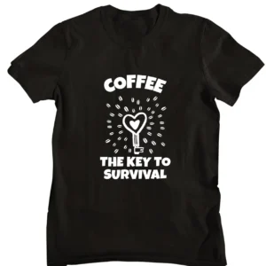 Coffee is the Key Half Sleeve T-shirt