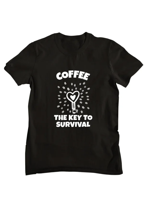 Coffee is the Key Half Sleeve T-shirt
