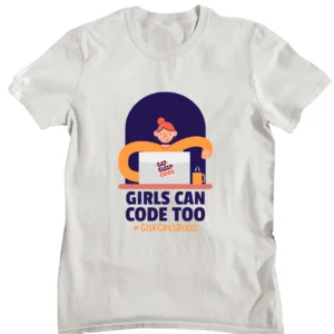 Girls Love Coding Half Sleeve T-shirt