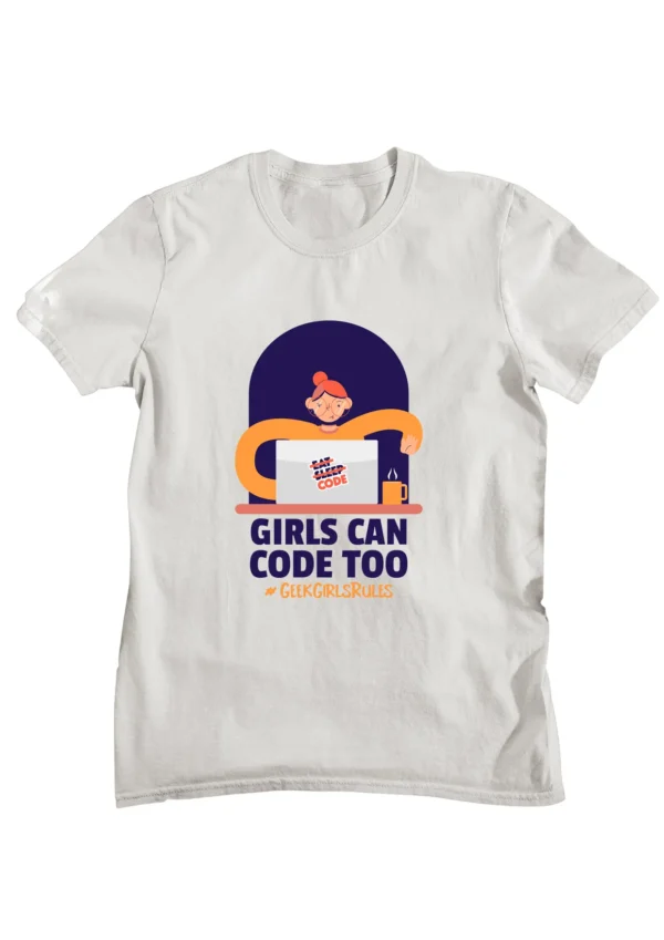 Girls Love Coding Half Sleeve T-shirt