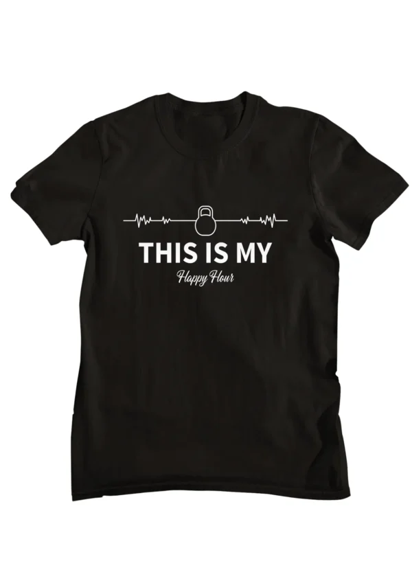 Happy Hour Gym Printed T-shirt