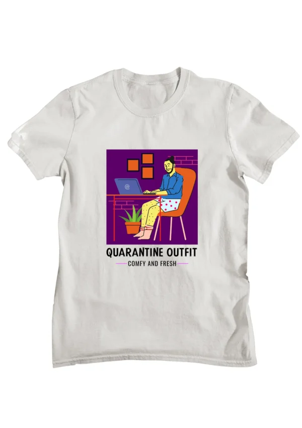 Quarantine Outfit Printed T-shirt