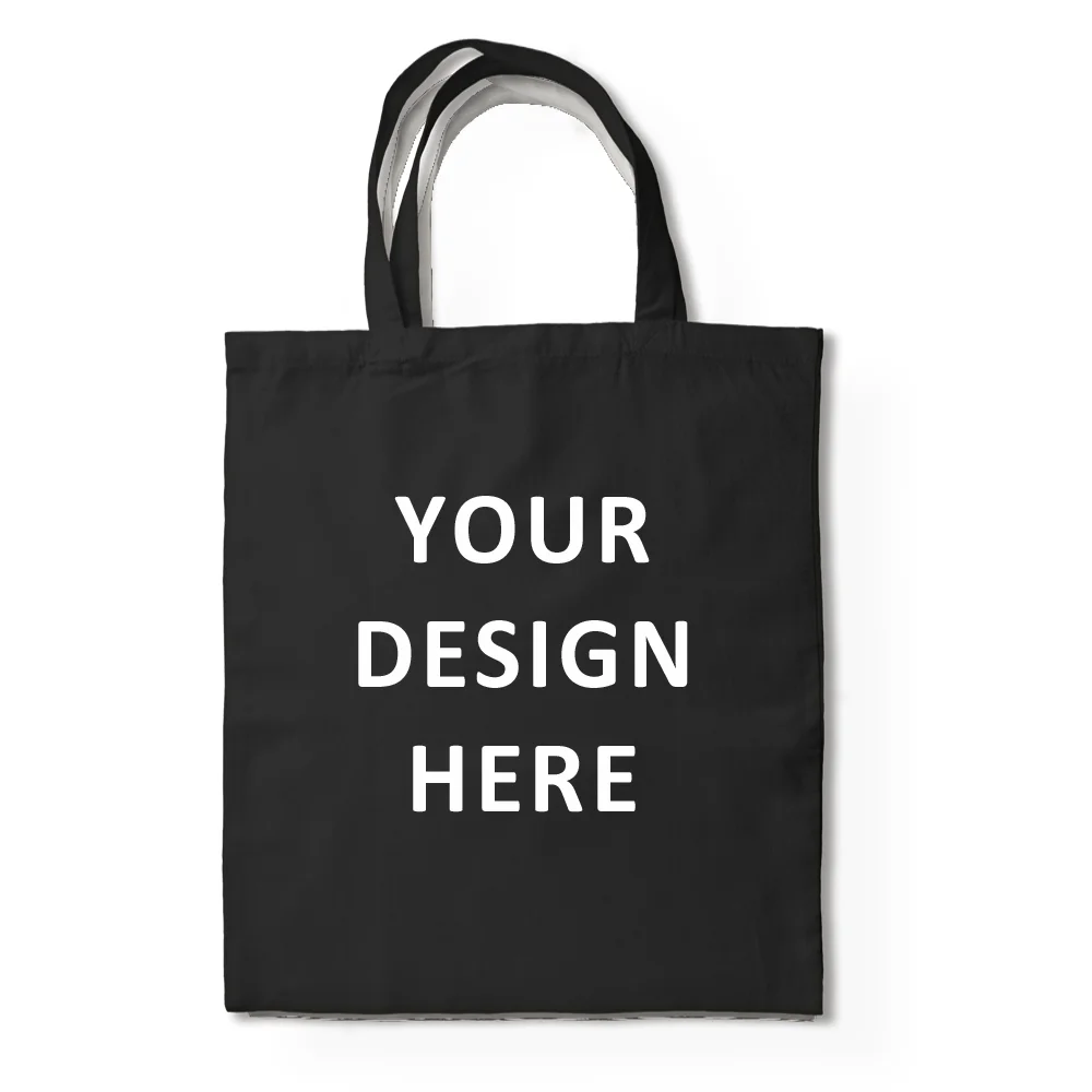 Customize Black Tote Bag