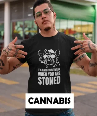 Buy Prime Thread Cannabis Printed T-shirt